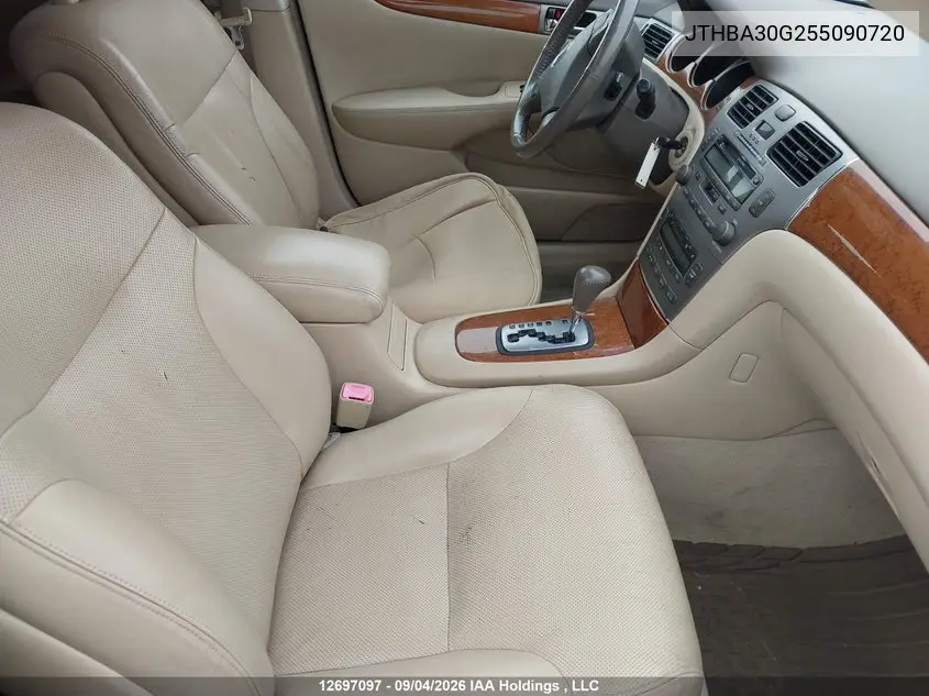 2005 LEXUS ES VIN JTHBA30G255090720 — фото 5