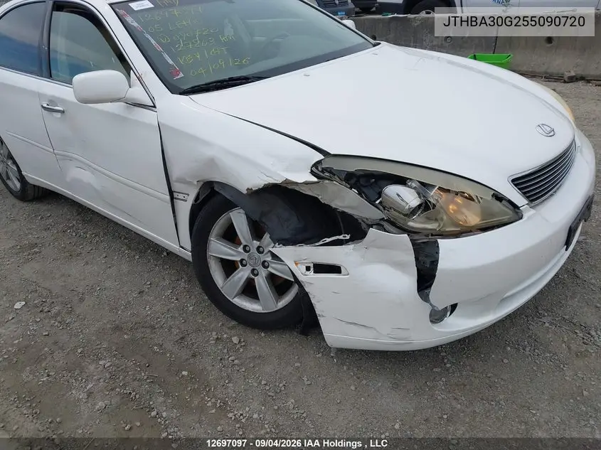 2005 LEXUS ES VIN JTHBA30G255090720 — фото 6