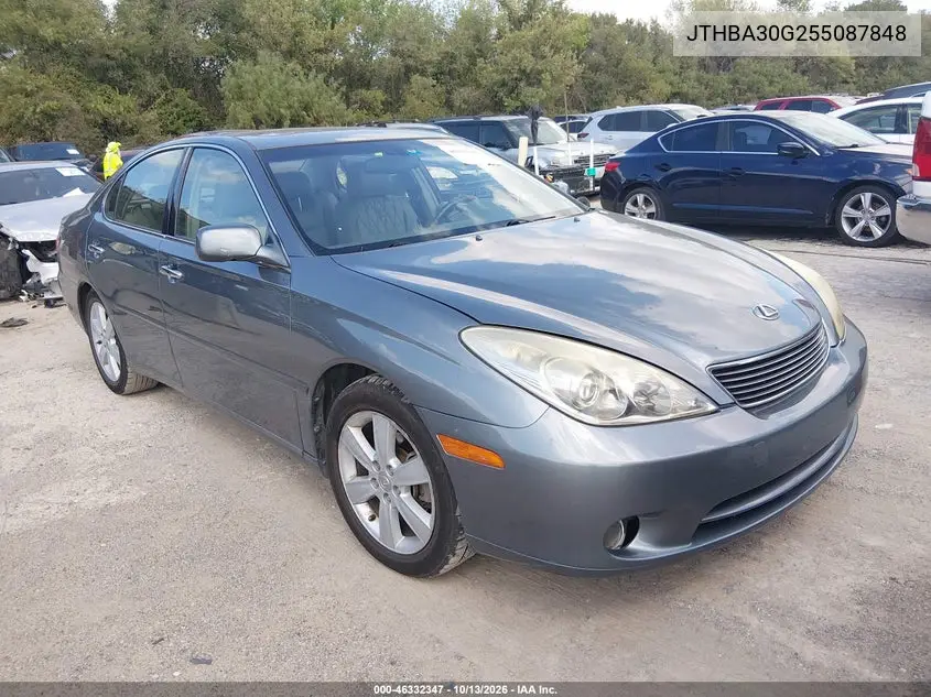 LEXUS ES 2005, VIN JTHBA30G255087848