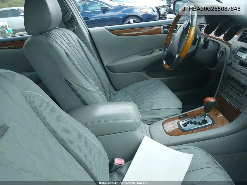 2005 LEXUS ES VIN JTHBA30G255087848 — фото 5