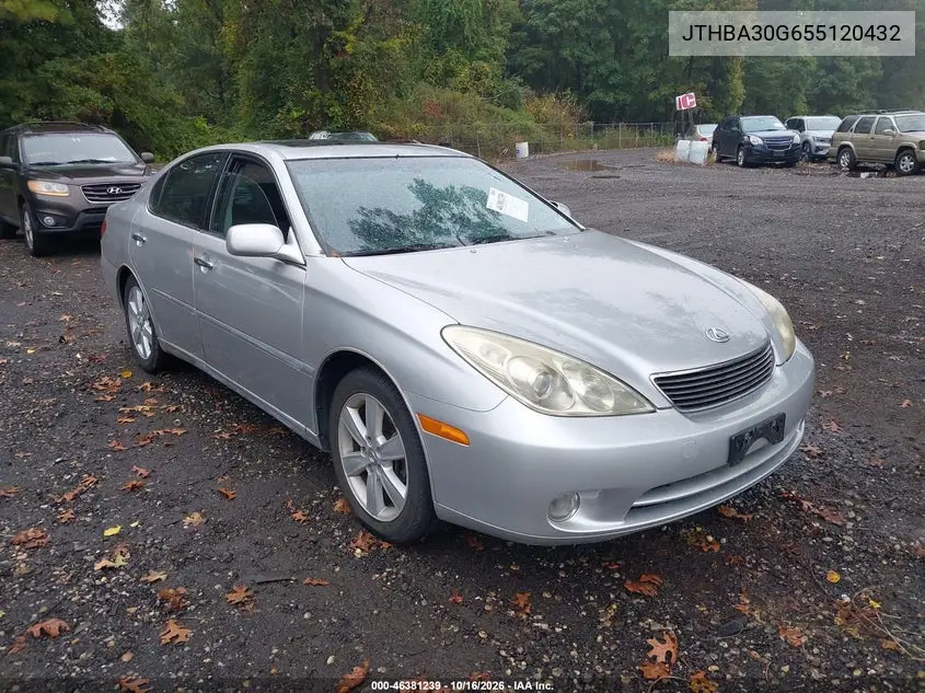LEXUS ES 2005, VIN JTHBA30G655120432