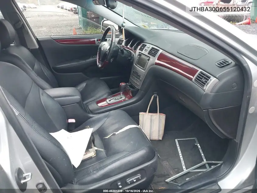 2005 LEXUS ES VIN JTHBA30G655120432 — фото 5