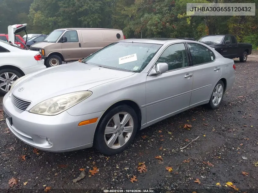 2005 LEXUS ES VIN JTHBA30G655120432 — фото 6