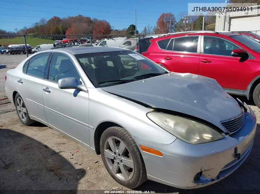 LEXUS ES 2005, VIN JTHBA30G755094911