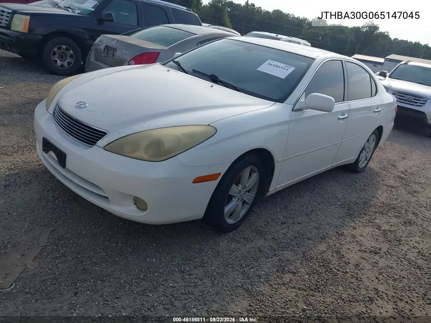 2006 LEXUS ES VIN JTHBA30G065147045 — фото 2