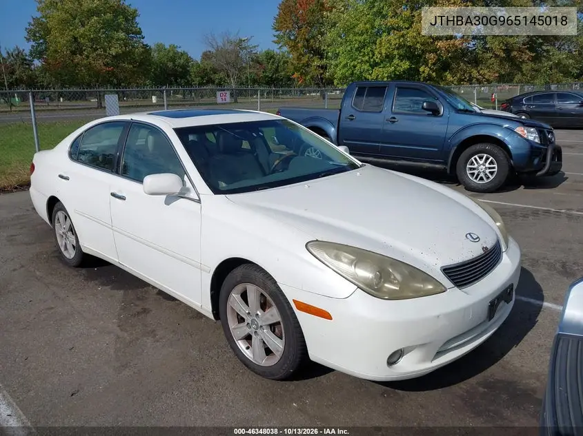 LEXUS ES 2006, VIN JTHBA30G965145018