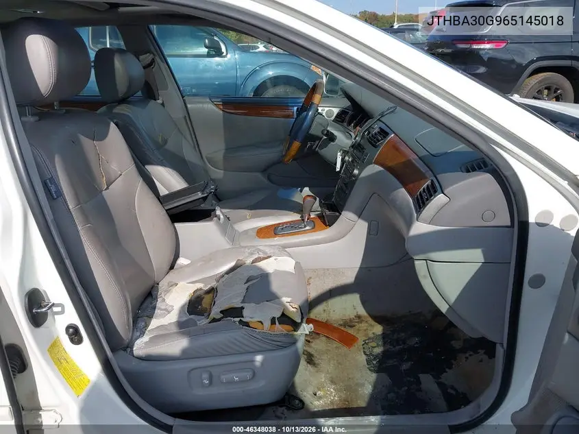 2006 LEXUS ES VIN JTHBA30G965145018 — фото 5