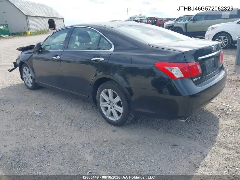 2007 LEXUS ES VIN JTHBJ46G572062329 — фото 3