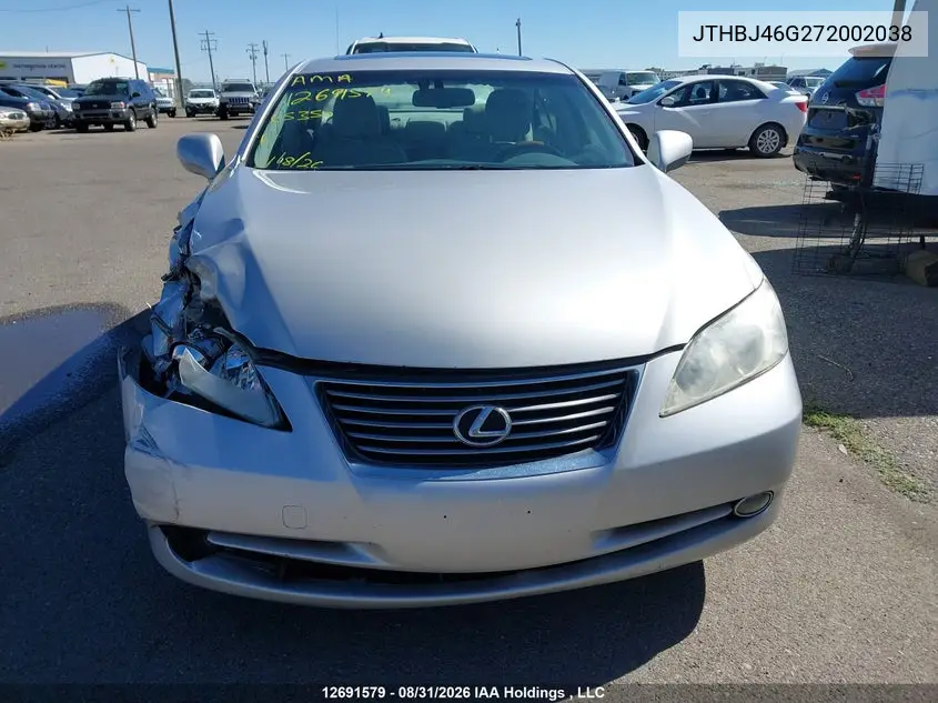 2007 LEXUS ES VIN JTHBJ46G272002038 — фото 11
