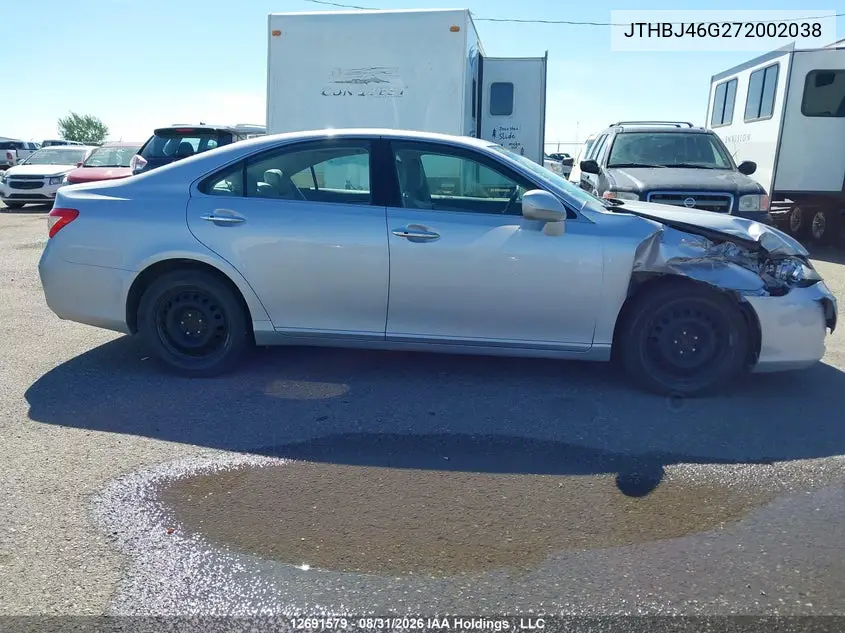 2007 LEXUS ES VIN JTHBJ46G272002038 — фото 12