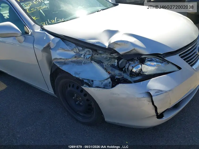 2007 LEXUS ES VIN JTHBJ46G272002038 — фото 6