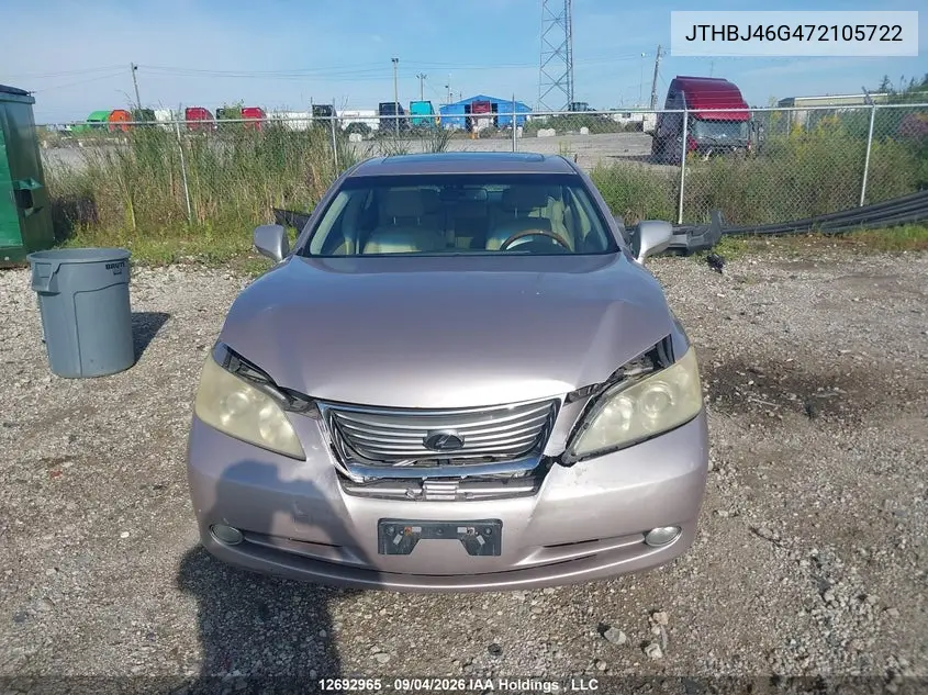 2007 LEXUS ES VIN JTHBJ46G472105722 — фото 11