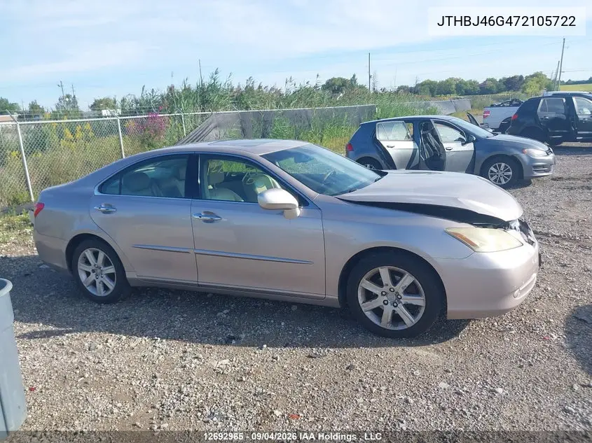 2007 LEXUS ES VIN JTHBJ46G472105722 — фото 12