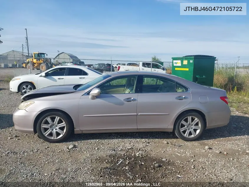 2007 LEXUS ES VIN JTHBJ46G472105722 — фото 13