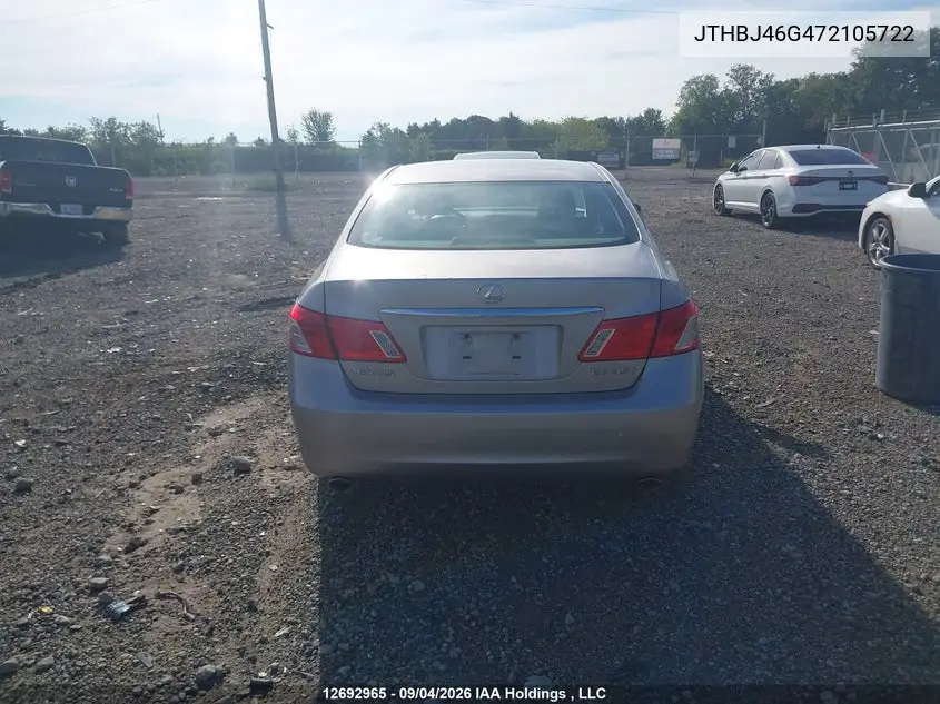 2007 LEXUS ES VIN JTHBJ46G472105722 — фото 15