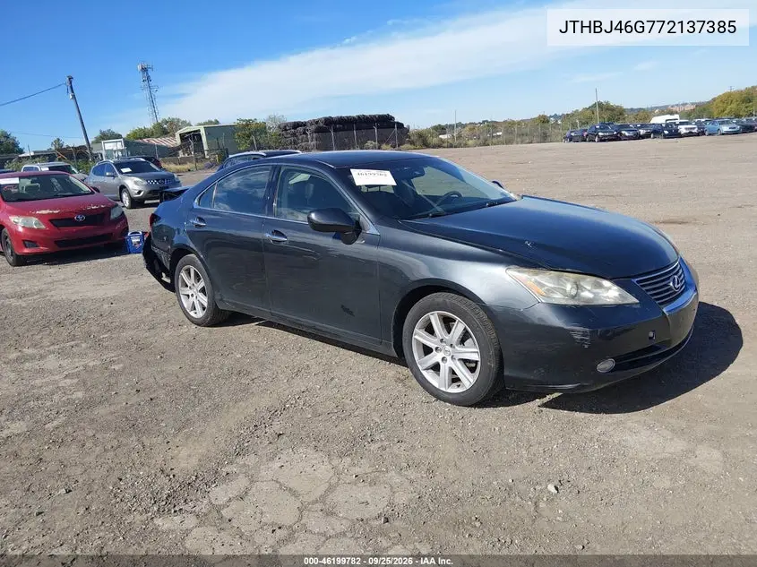 LEXUS ES 2007, VIN JTHBJ46G772137385