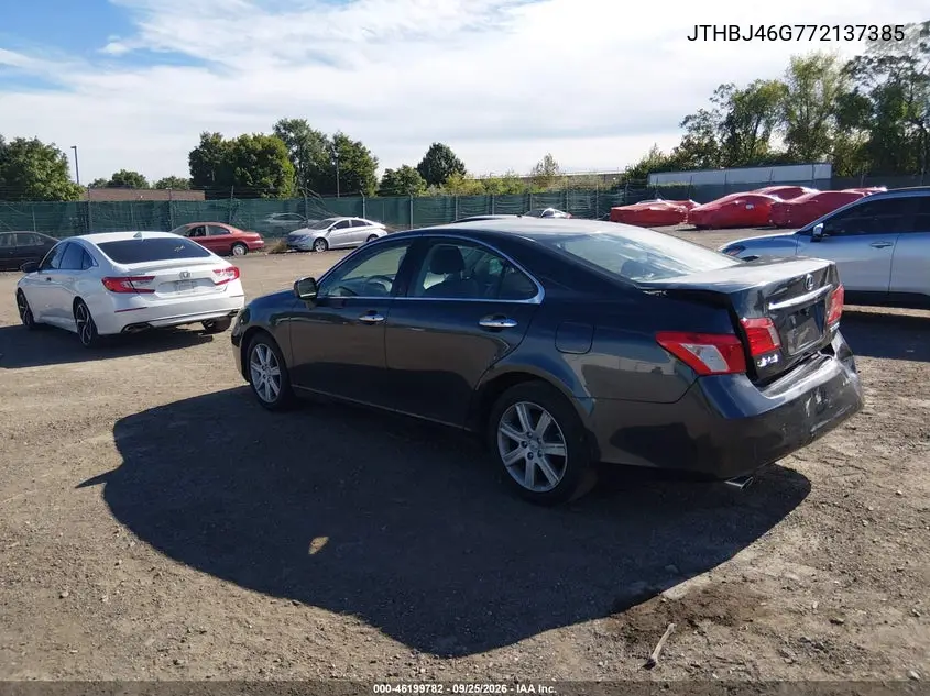 2007 LEXUS ES VIN JTHBJ46G772137385 — фото 3