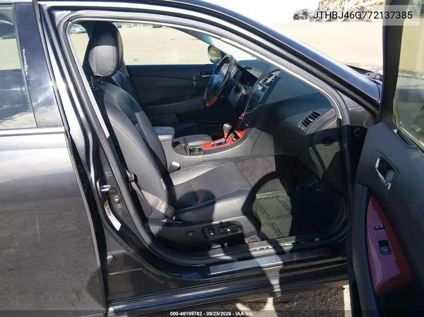 2007 LEXUS ES VIN JTHBJ46G772137385 — фото 5