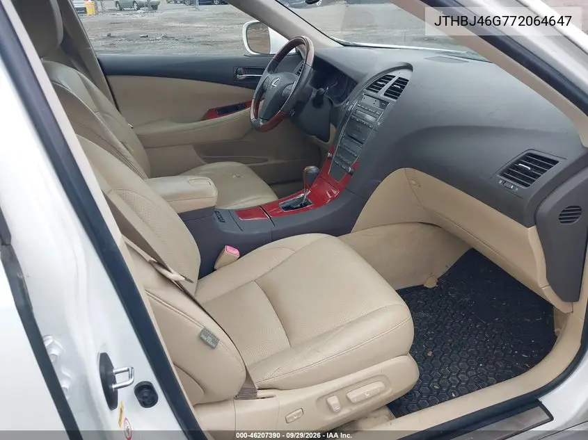 2007 LEXUS ES VIN JTHBJ46G772064647 — фото 5
