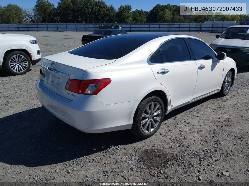 2007 LEXUS ES VIN JTHBJ46G072007433 — фото 4
