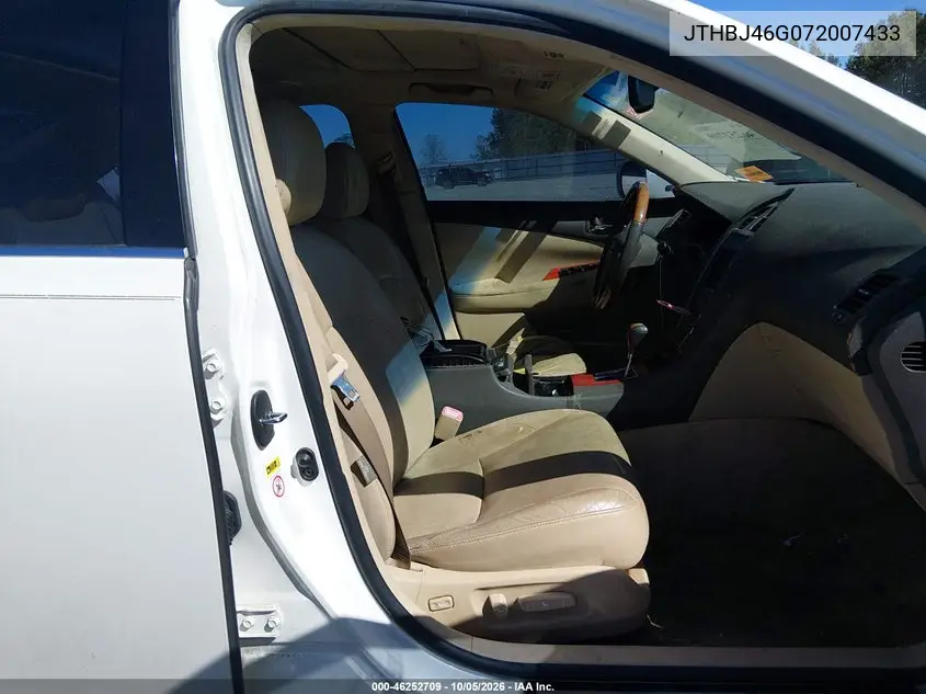 2007 LEXUS ES VIN JTHBJ46G072007433 — фото 5