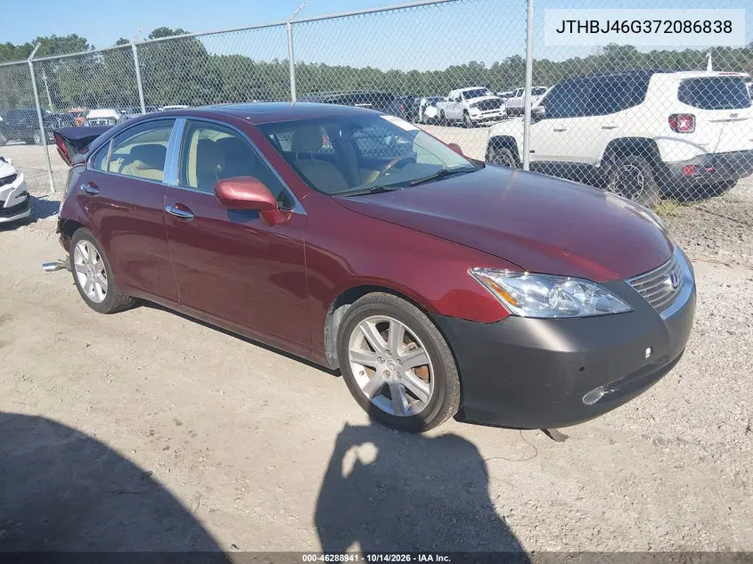 LEXUS ES 2007, VIN JTHBJ46G372086838