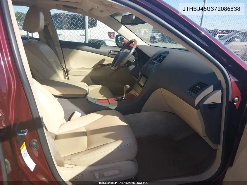 2007 LEXUS ES VIN JTHBJ46G372086838 — фото 5