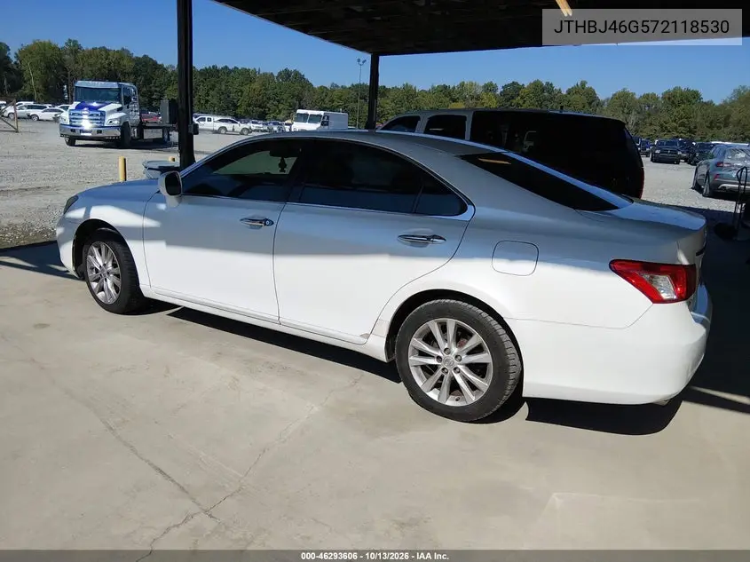 2007 LEXUS ES VIN JTHBJ46G572118530 — фото 3