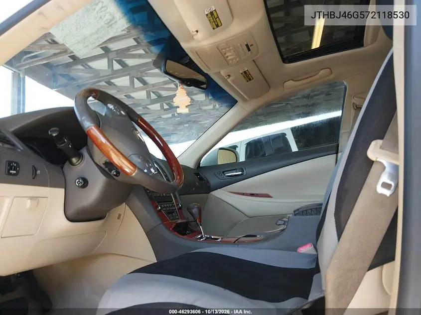 2007 LEXUS ES VIN JTHBJ46G572118530 — фото 5