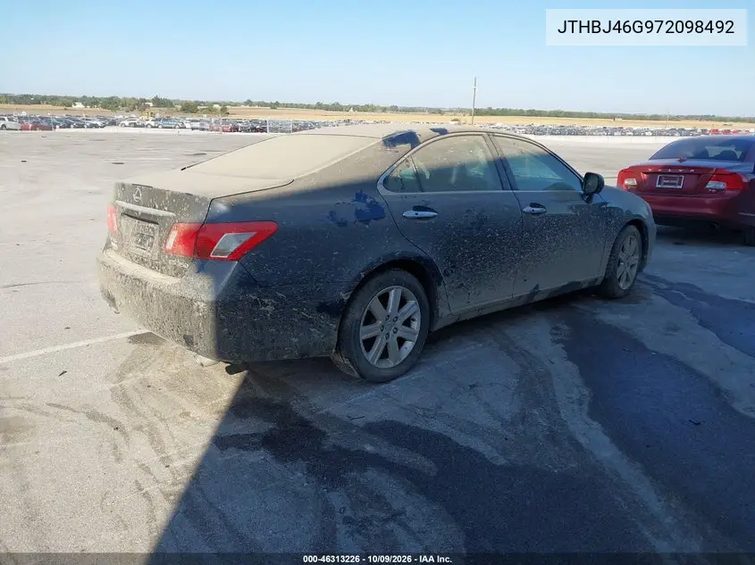 2007 LEXUS ES VIN JTHBJ46G972098492 — фото 4