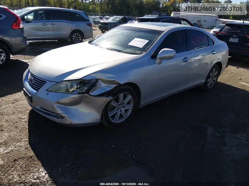 2007 LEXUS ES VIN JTHBJ46G672053705 — фото 2