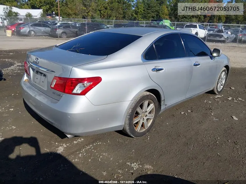 2007 LEXUS ES VIN JTHBJ46G672053705 — фото 4