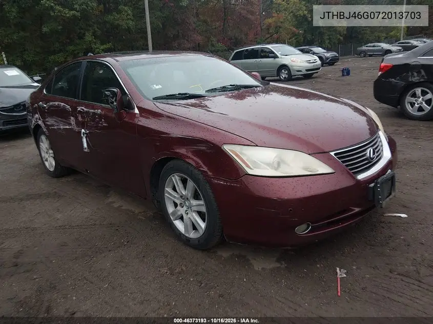 LEXUS ES 2007, VIN JTHBJ46G072013703