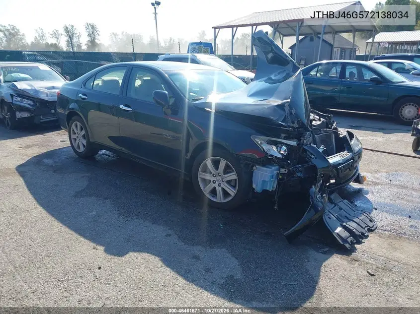 LEXUS ES 2007, VIN JTHBJ46G572138034