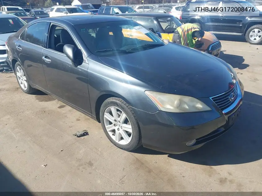 LEXUS ES 2007, VIN JTHBJ46G172008476