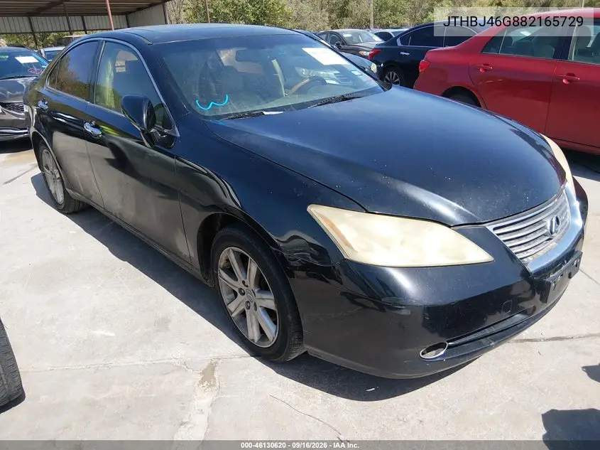 LEXUS ES 2008, VIN JTHBJ46G882165729