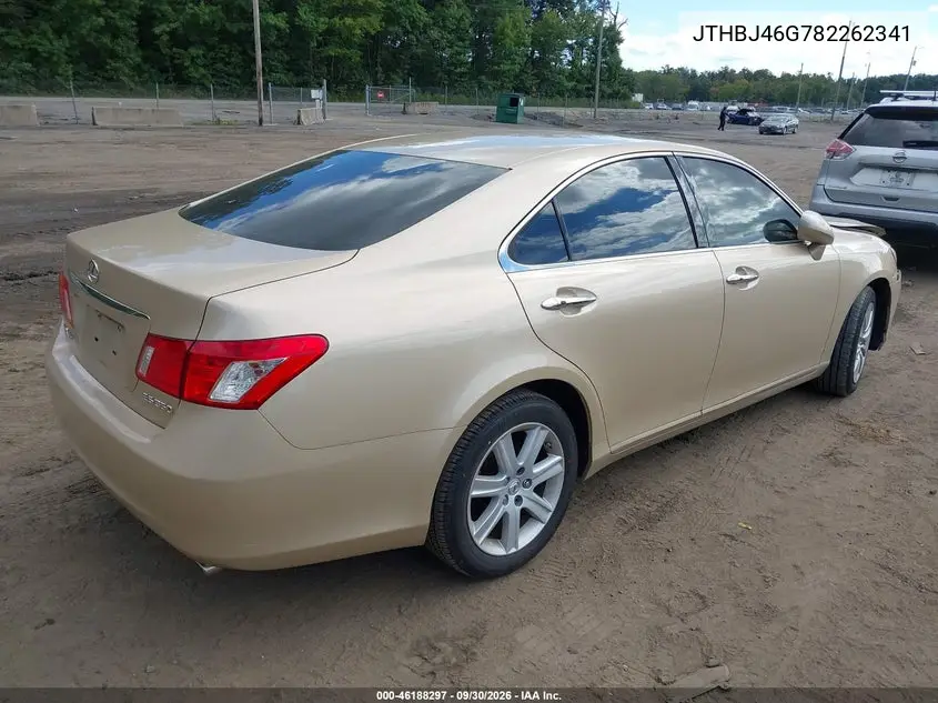 2008 LEXUS ES VIN JTHBJ46G782262341 — фото 4