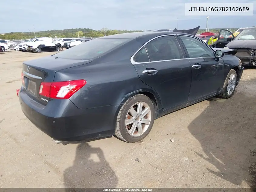 2008 LEXUS ES VIN JTHBJ46G782162689 — фото 4