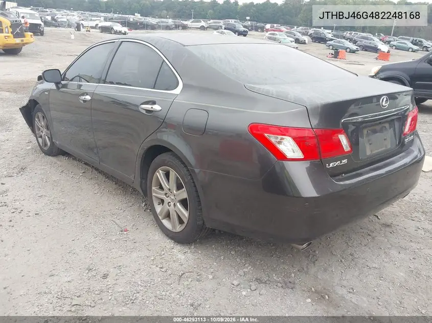 2008 LEXUS ES VIN JTHBJ46G482248168 — фото 3