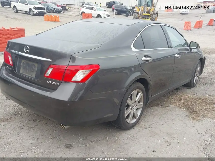 2008 LEXUS ES VIN JTHBJ46G482248168 — фото 4