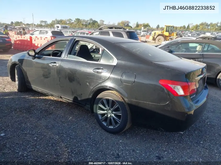 2008 LEXUS ES VIN JTHBJ46G882233852 — фото 3