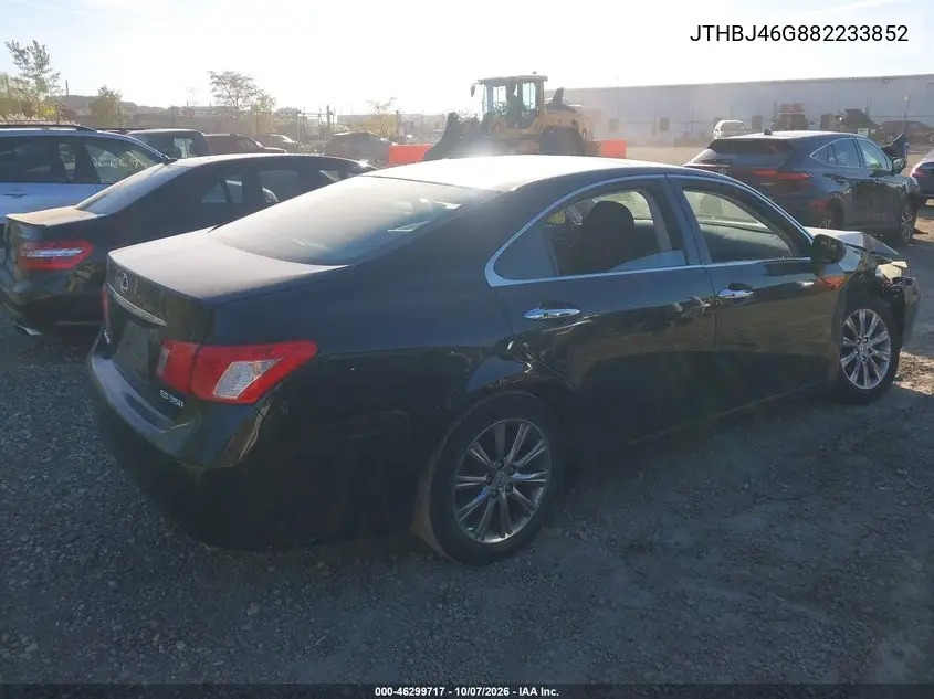 2008 LEXUS ES VIN JTHBJ46G882233852 — фото 4
