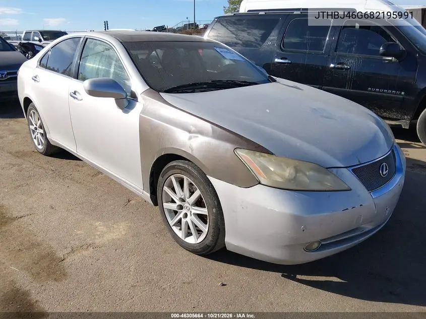 LEXUS ES 2008, VIN JTHBJ46G682195991