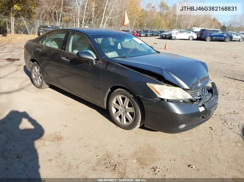 LEXUS ES 2008, VIN JTHBJ46G382168831