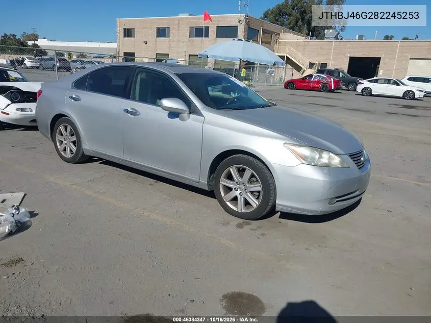 LEXUS ES 2008, VIN JTHBJ46G282245253