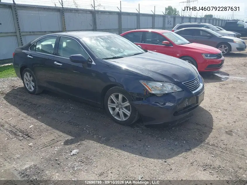 LEXUS ES 2009, VIN JTHBJ46G792287631