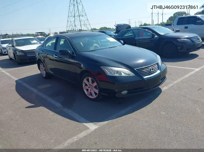 LEXUS ES 2009, VIN JTHBJ46G092317861