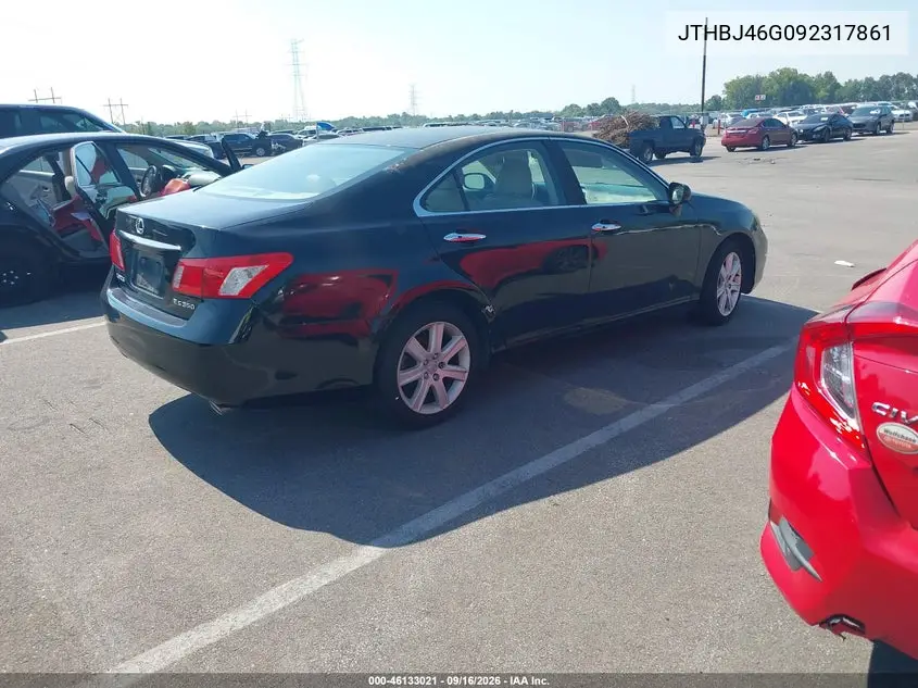 2009 LEXUS ES VIN JTHBJ46G092317861 — фото 4