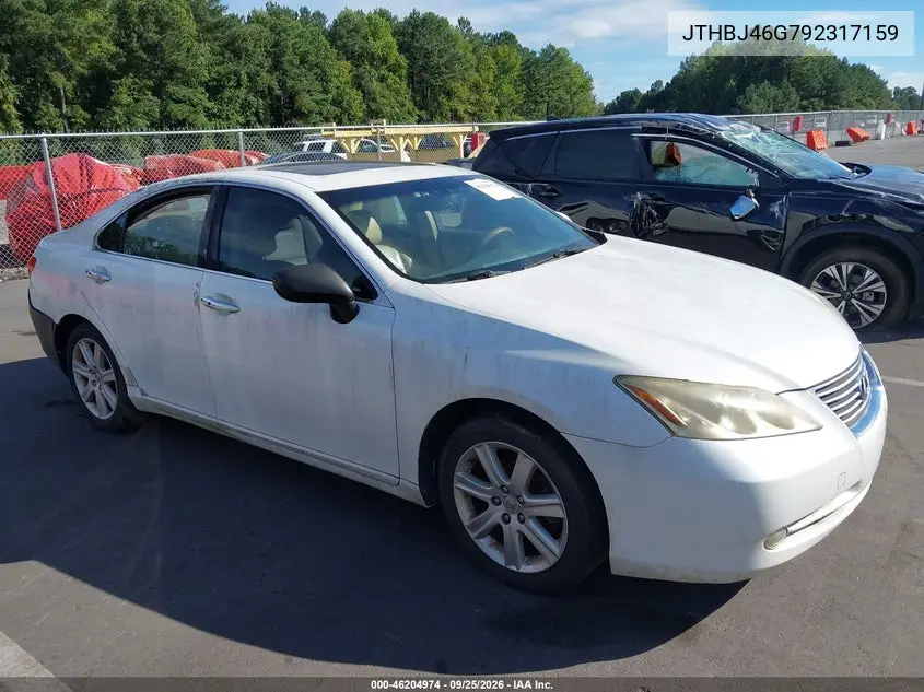 LEXUS ES 2009, VIN JTHBJ46G792317159