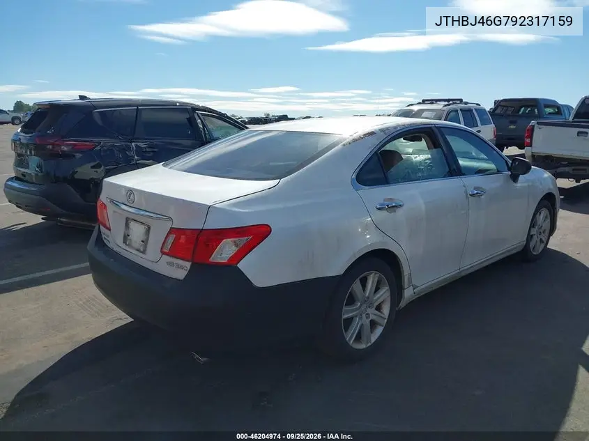 2009 LEXUS ES VIN JTHBJ46G792317159 — фото 4